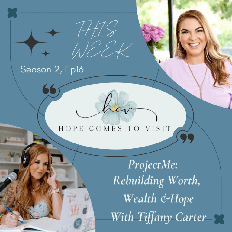 In this powerful episode of Hope Comes to Visit, Danielle sits down with Tiffany Carter — money attachment expert, business mentor, host of the ProjectME with Tiffany Carter podcast, and a multi-millionaire entrepreneur whose story is rooted in survival, healing, and radical self-rescue.